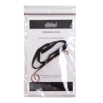 Wooden threading hook